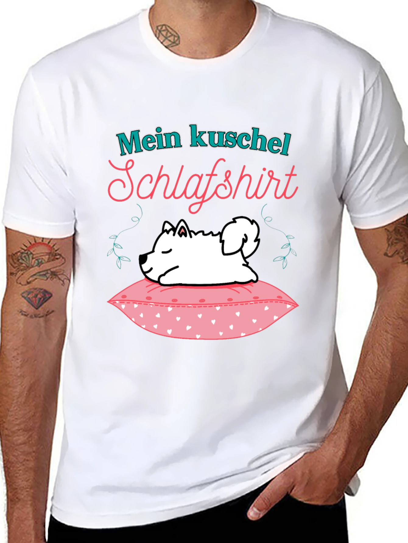 Cute Dog Mein Kuschel Schlafshirt Graphic T-Shirt