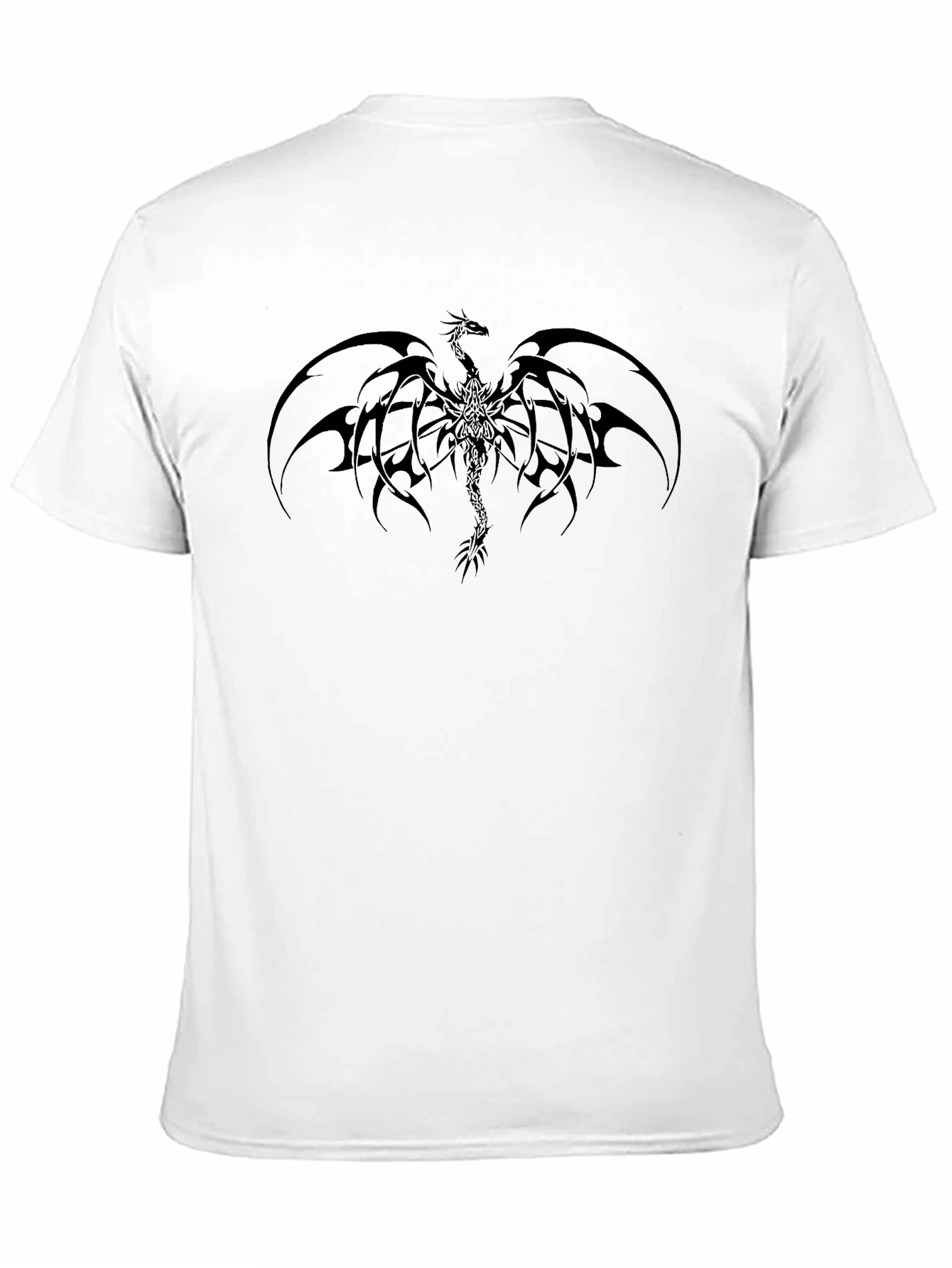 Mens Black Dragon Graphic Tee