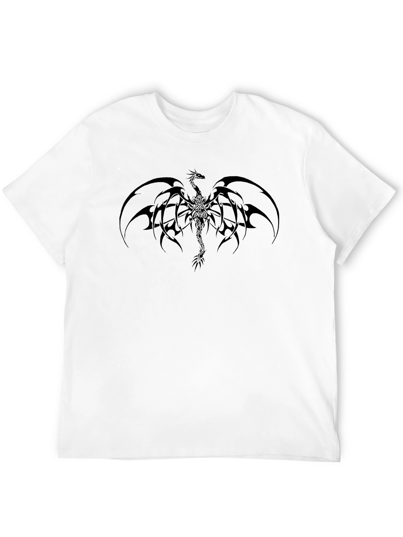 Mens Black Dragon Graphic Tee