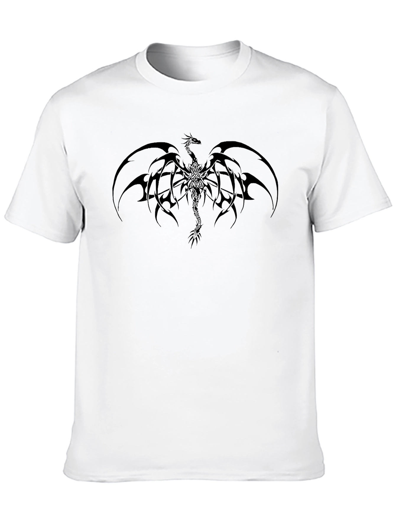 Mens Black Dragon Graphic Tee