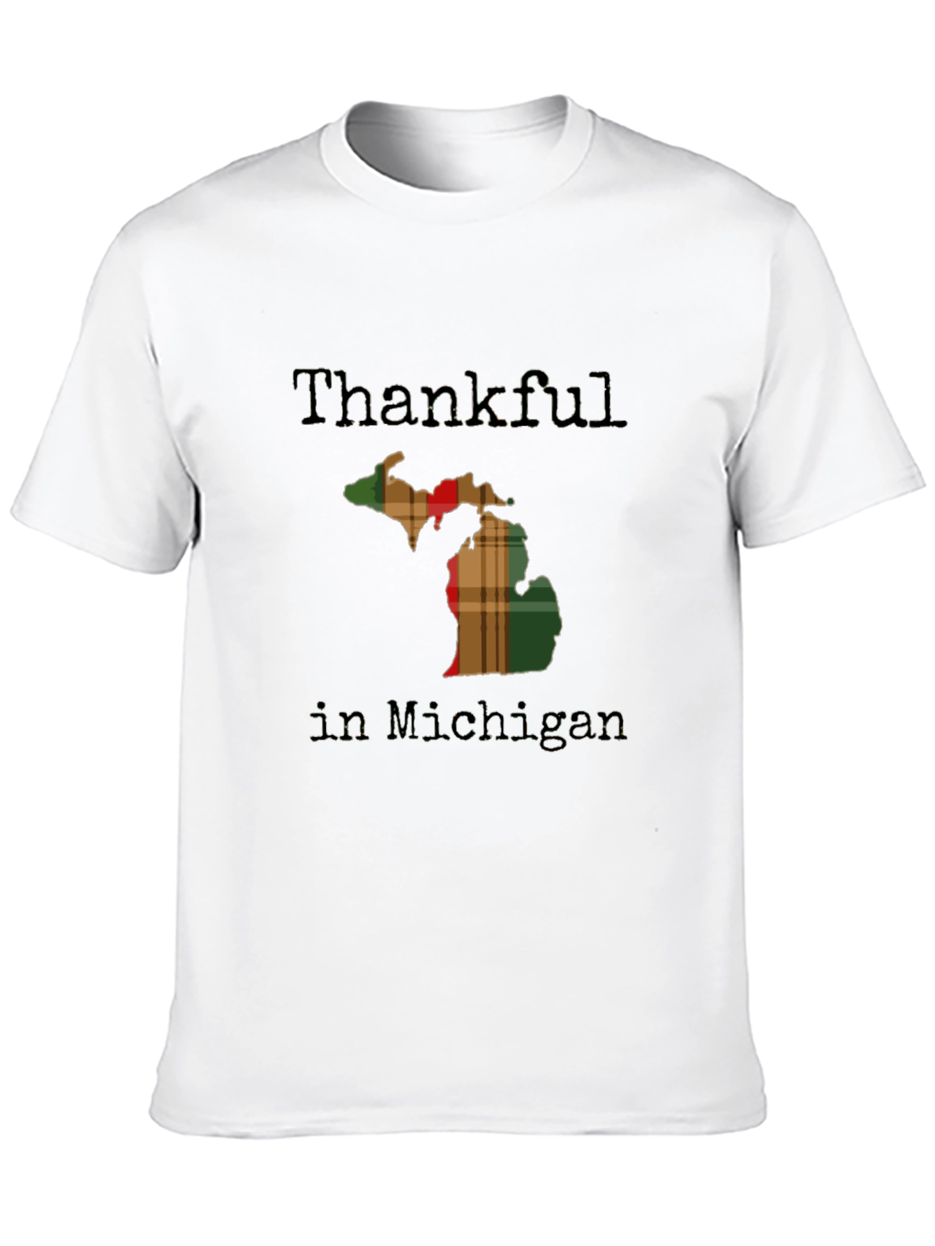 Thankful in Michigan Graphic T-Shirt