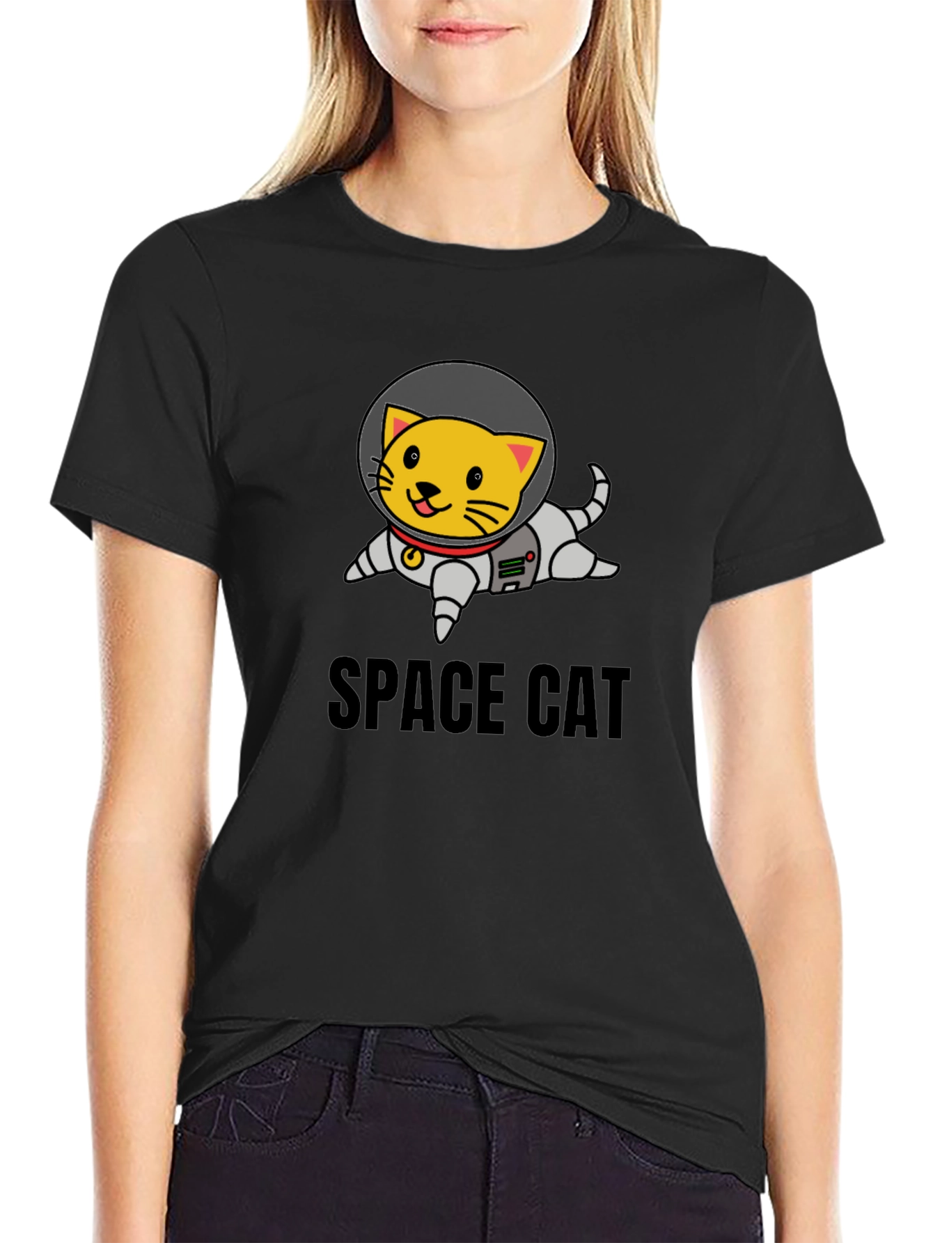 Space Cat T-Shirt - Funny Astronaut Kitten Tee