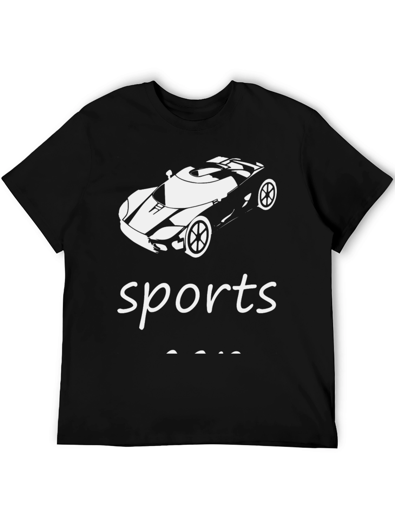 Sports Car Black T-Shirt