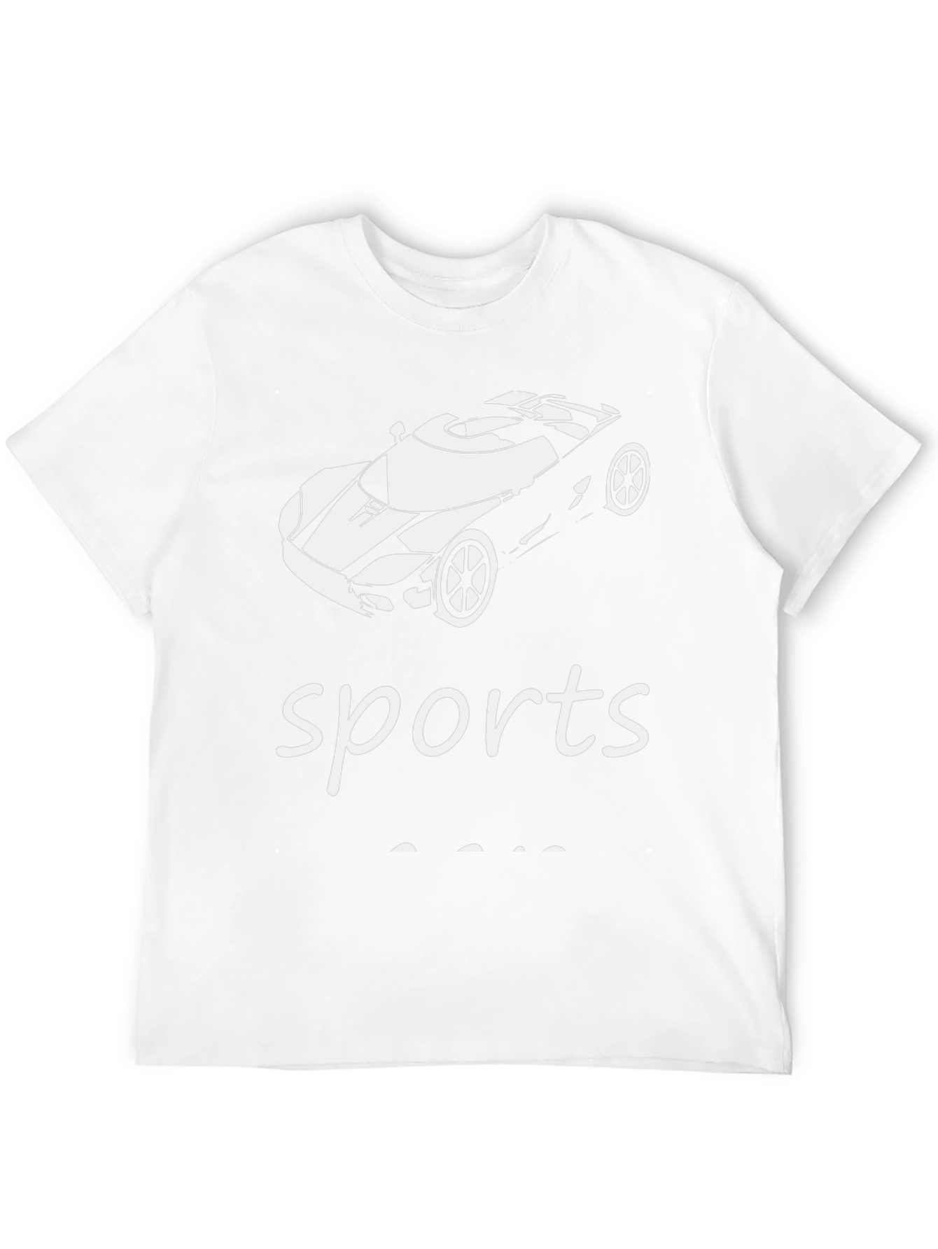 Sports Car Black T-Shirt