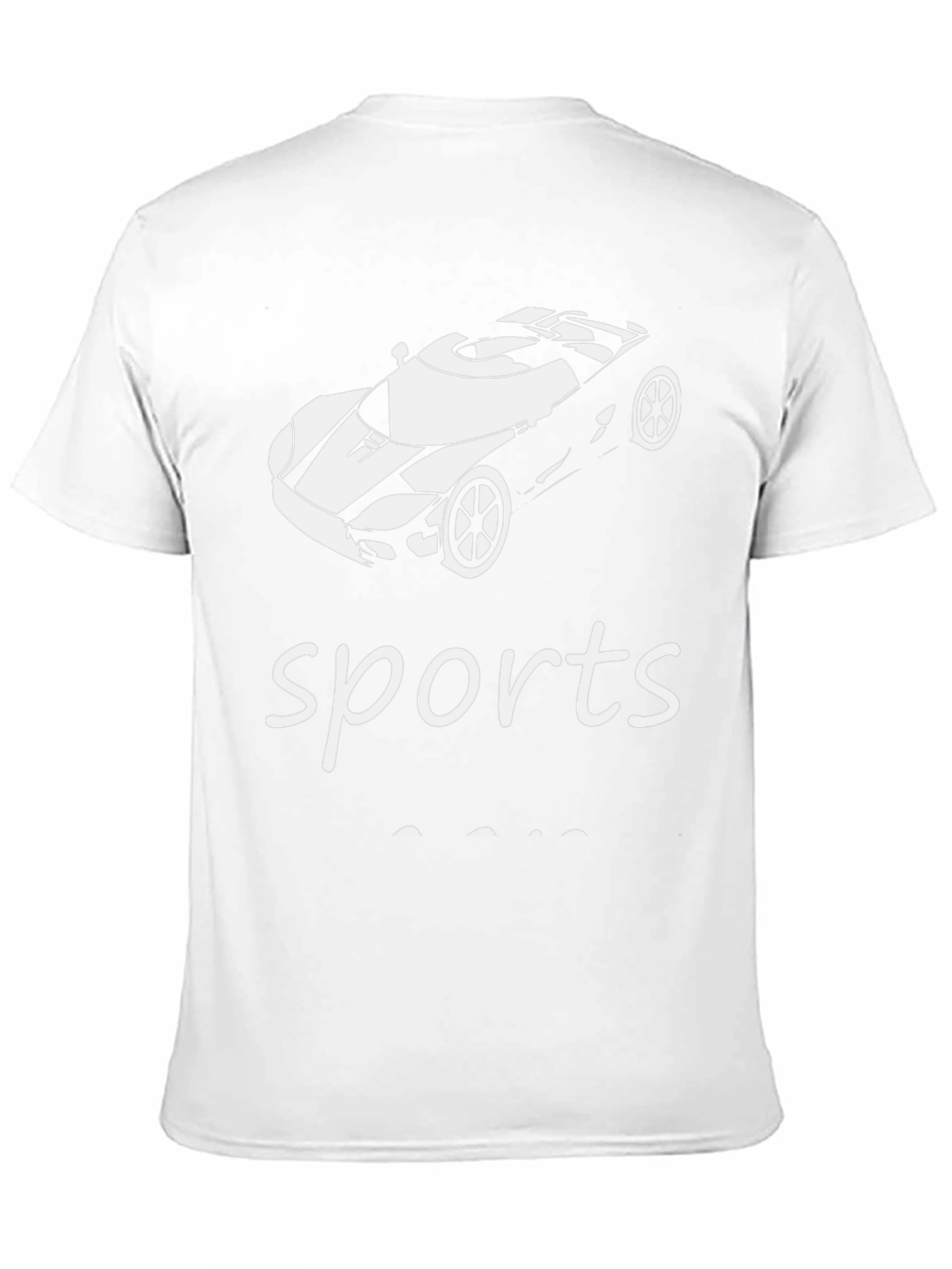 Sports Car Black T-Shirt