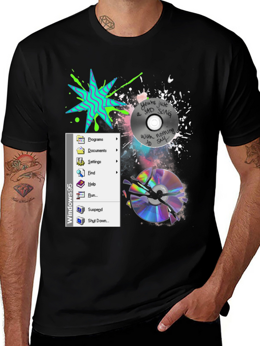 Windows 95 Sad Song CD T-Shirt