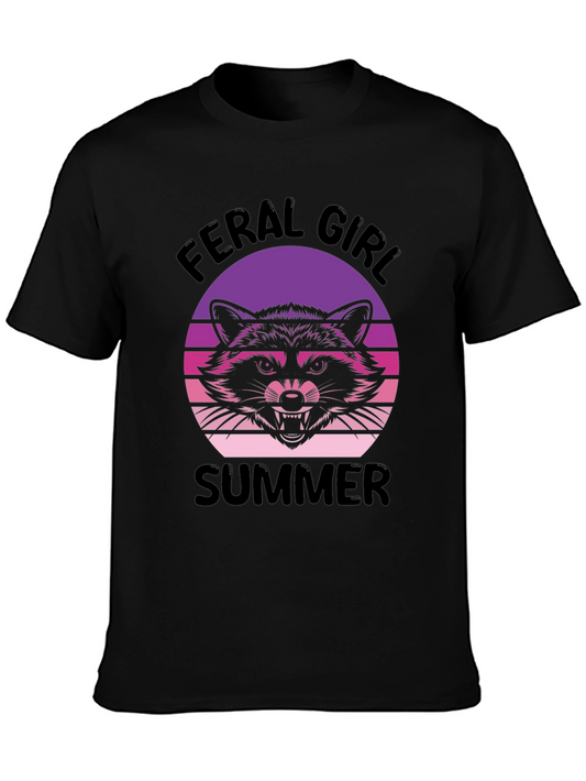 Feral Girl Summer Graphic T-Shirt