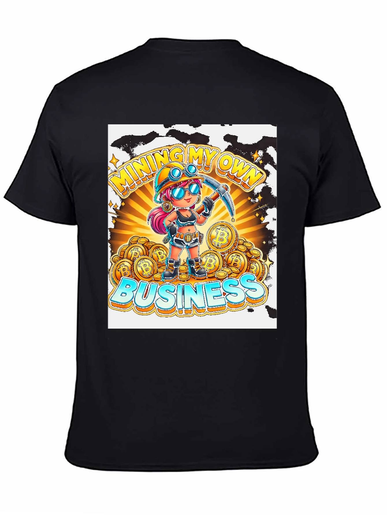 Mining My Own Business T-Shirt - Crypto Miner Design