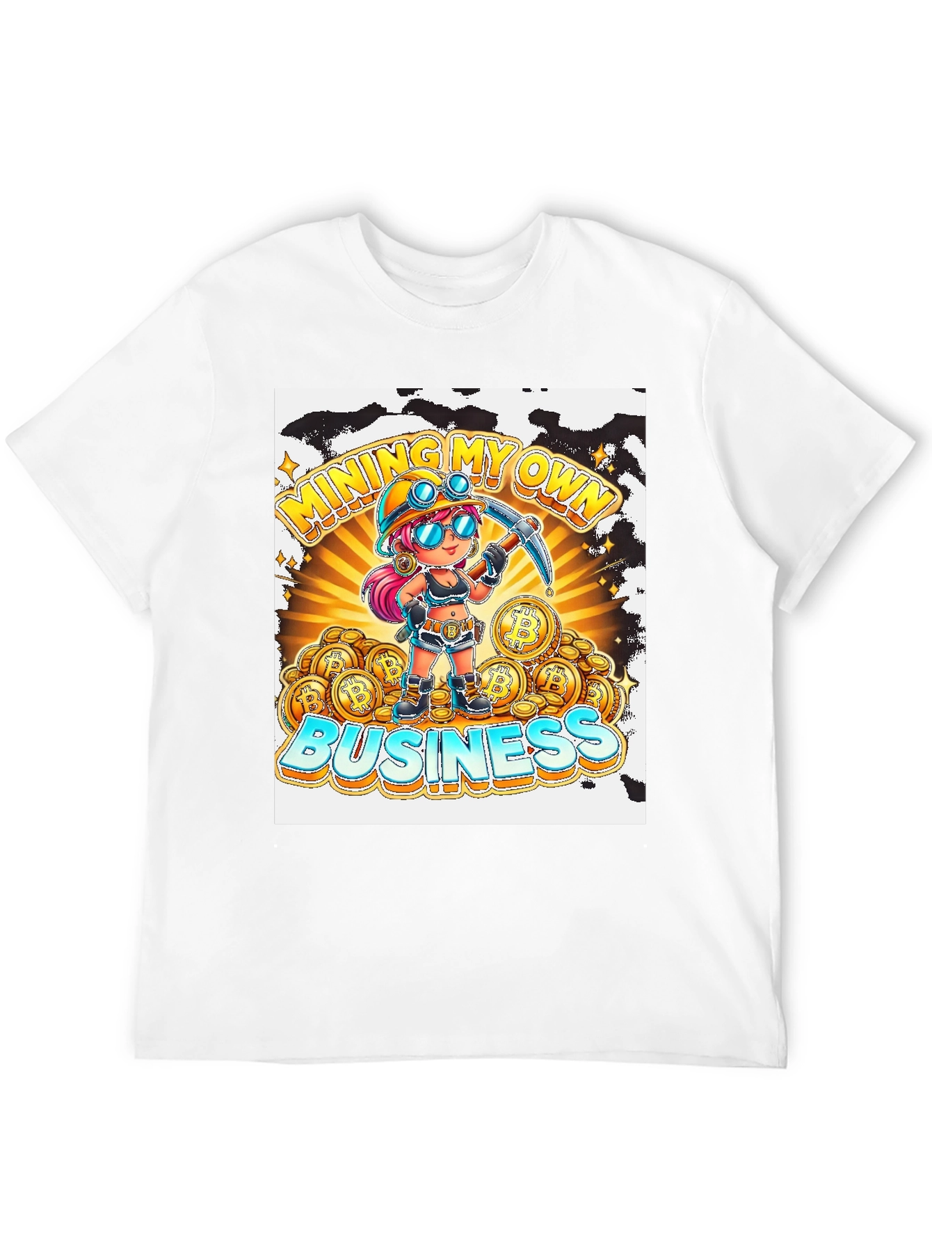 Mining My Own Business T-Shirt - Crypto Miner Design