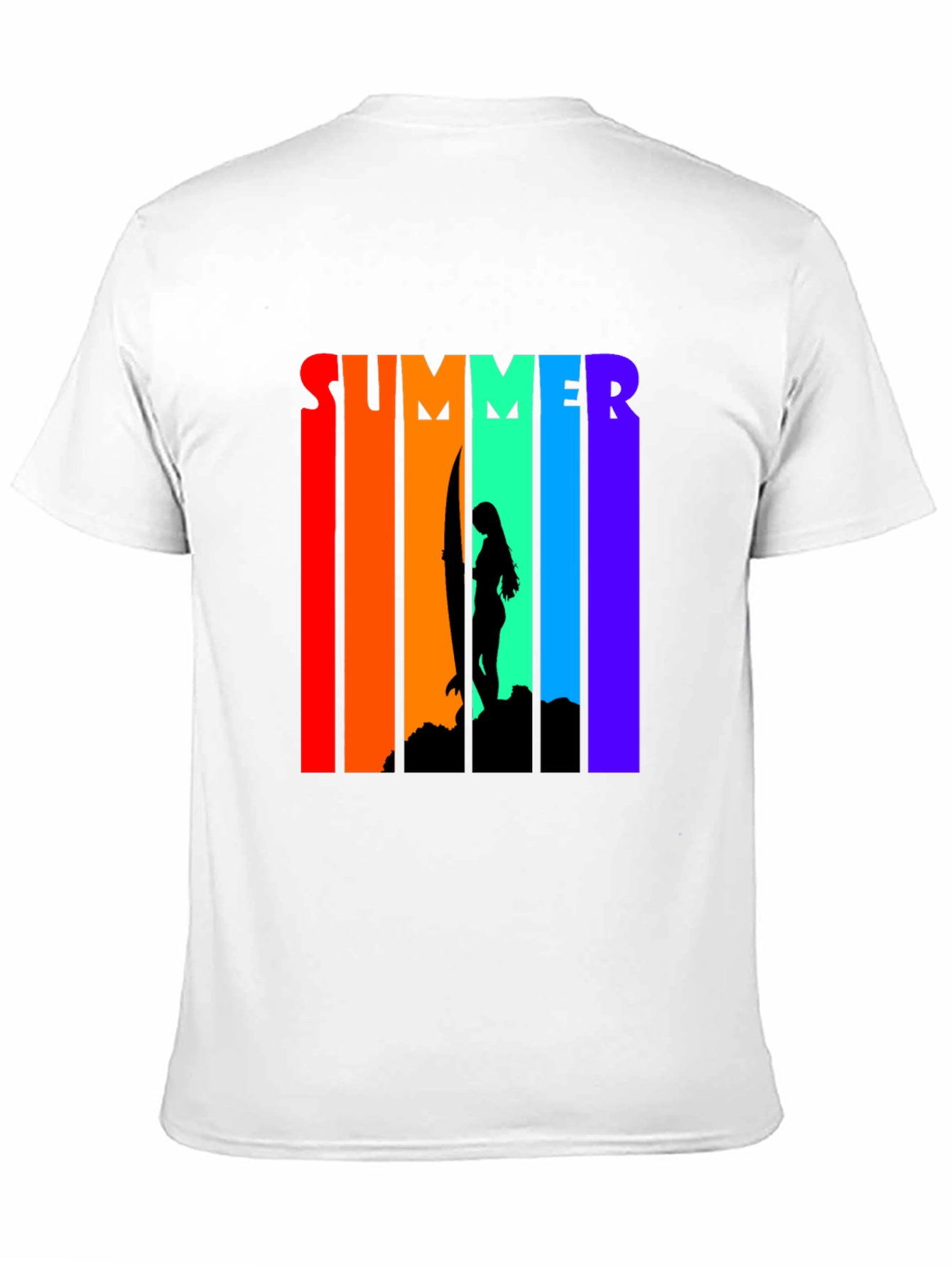 Summer Surfer Graphic Tee - Black