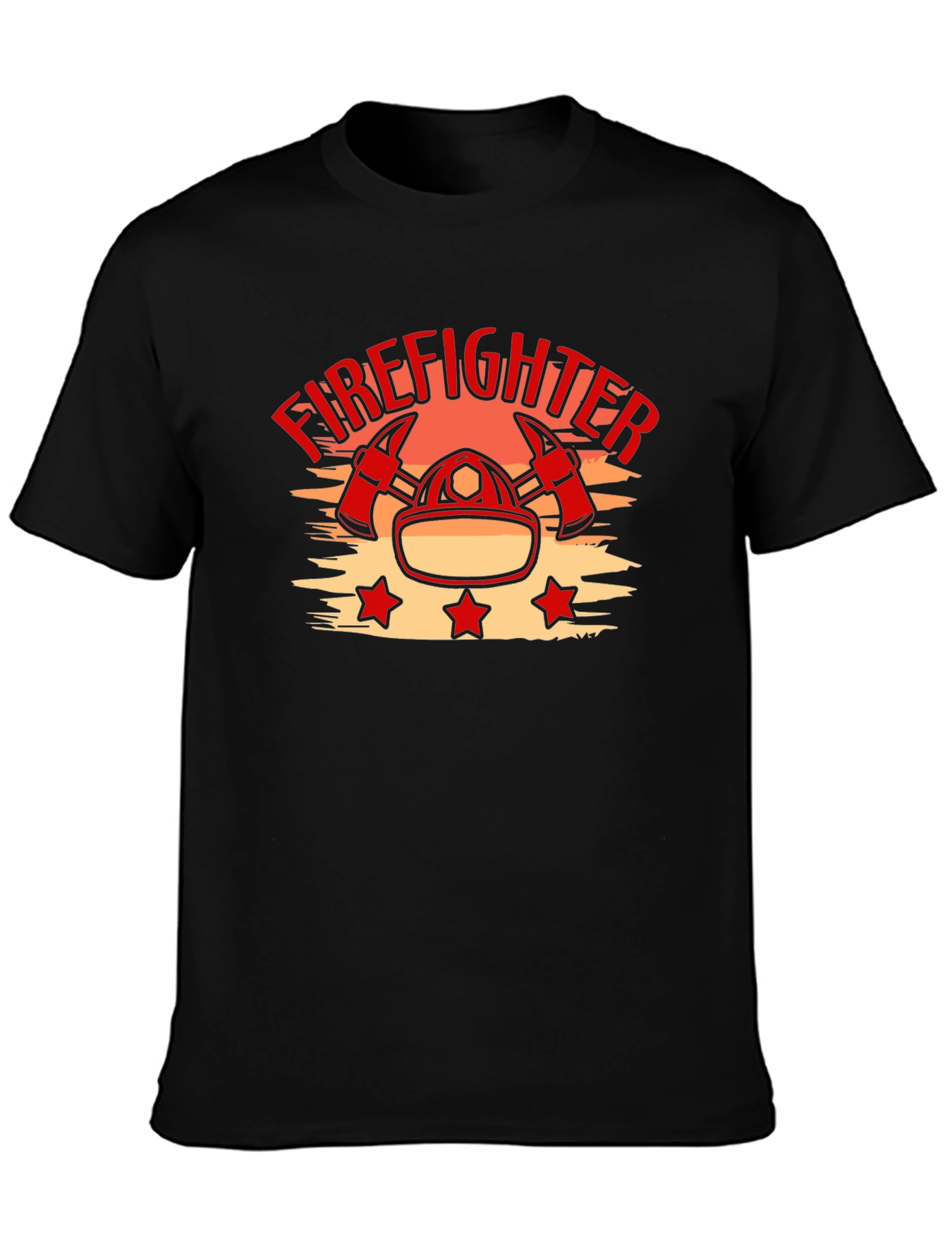 Firefighter Graphic T-Shirt - Black