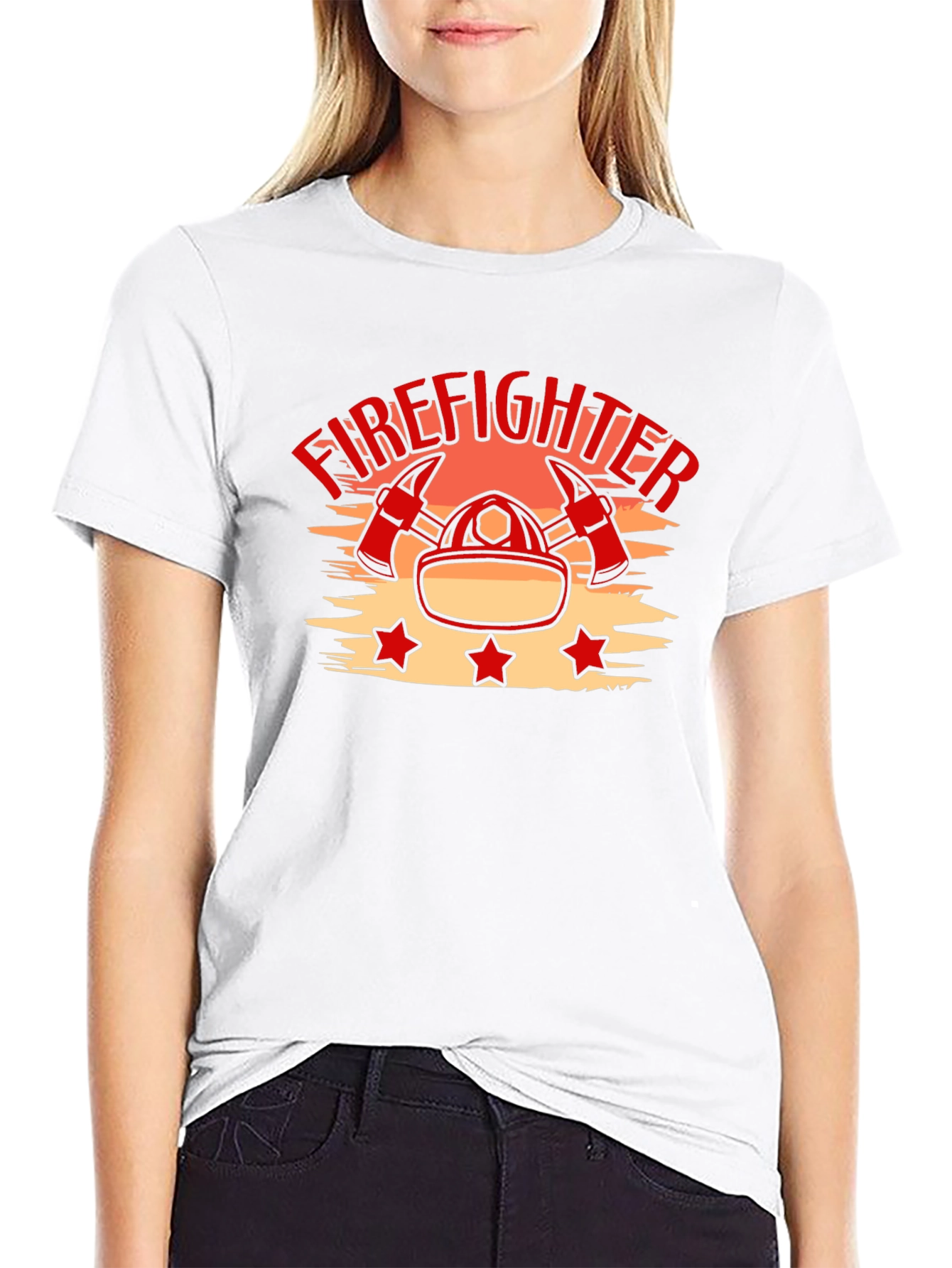 Firefighter Graphic T-Shirt - Black
