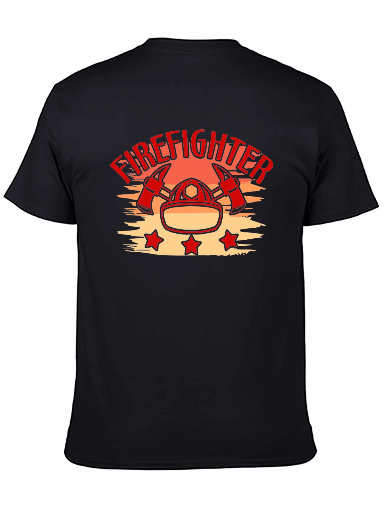 Firefighter Graphic T-Shirt - Black