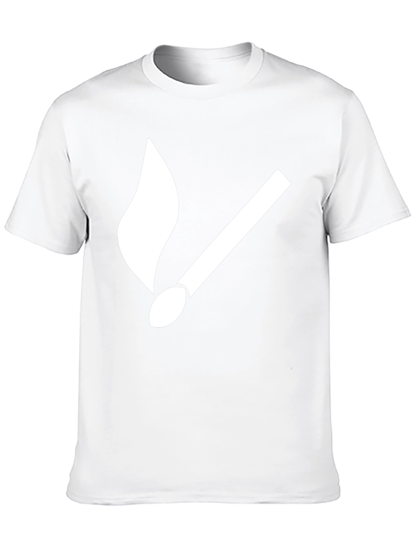 Match Flame Graphic Tee - Soft Cotton Black T-Shirt