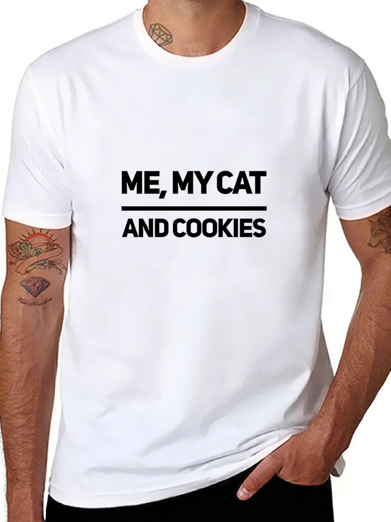 Me My Cat and Cookies T-Shirt