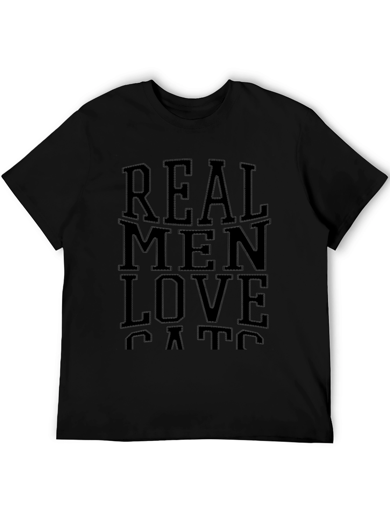 Real Men Love Cats T-Shirt - Menswear