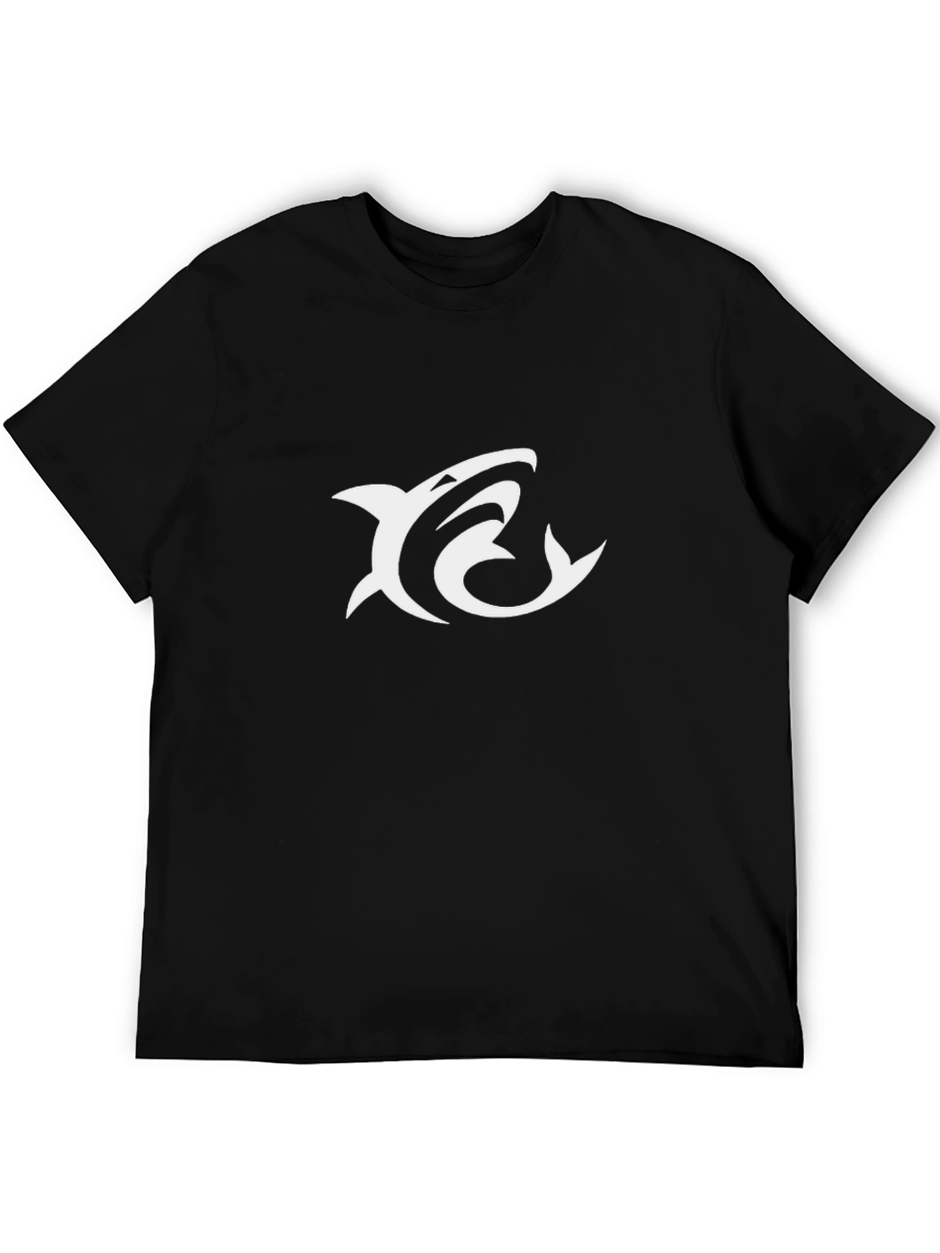 Shark Graphic Tee - Stylish Black Cotton T-Shirt