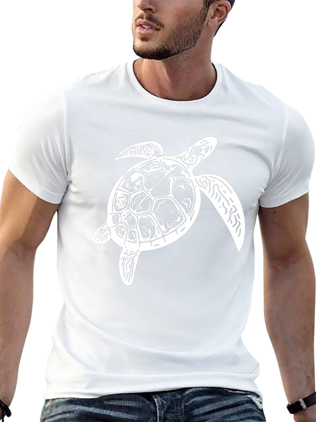Sea Turtle Graphic Black T-Shirt