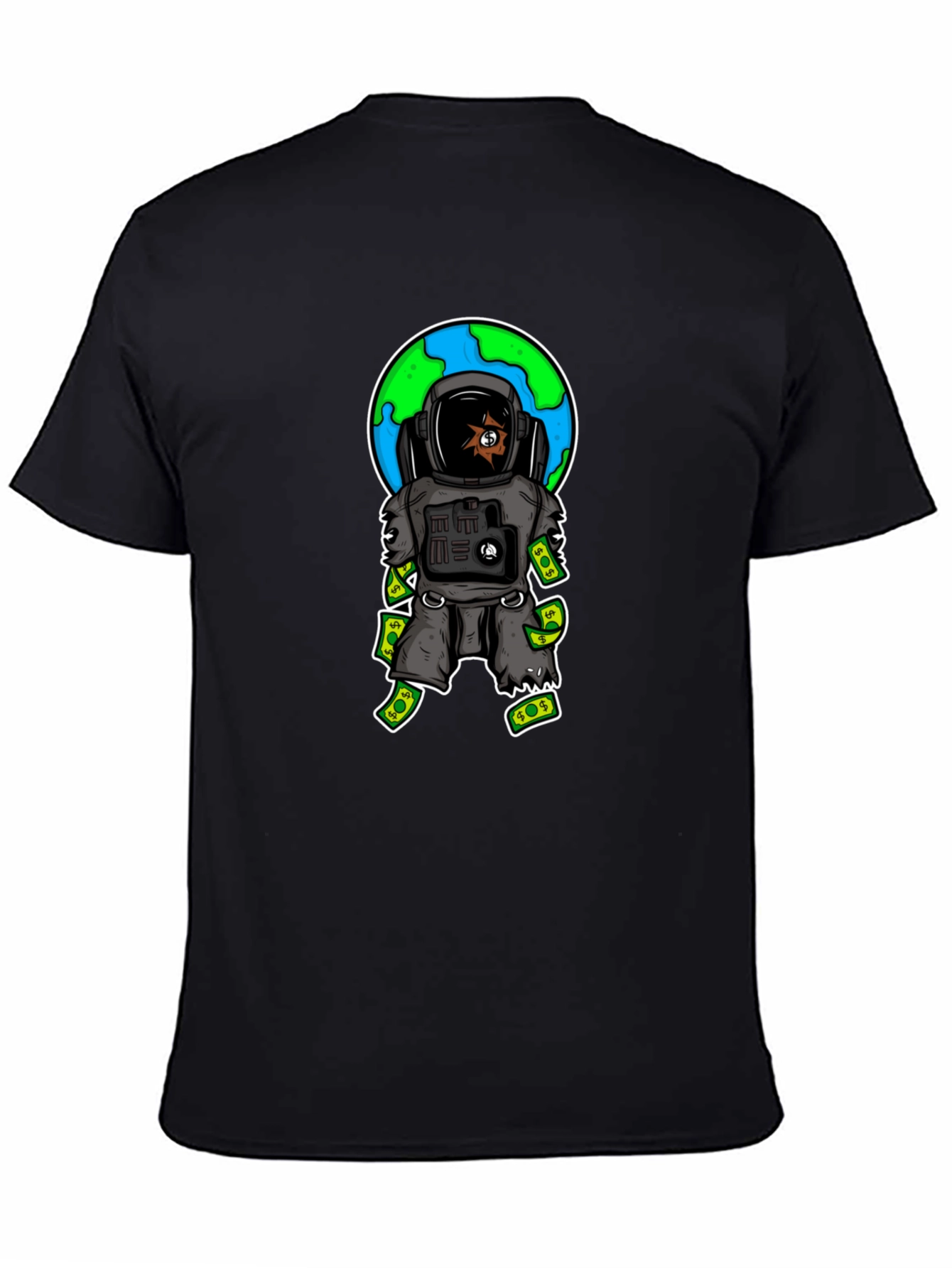 Astronaut Money T-Shirt - Space Hustle Tee