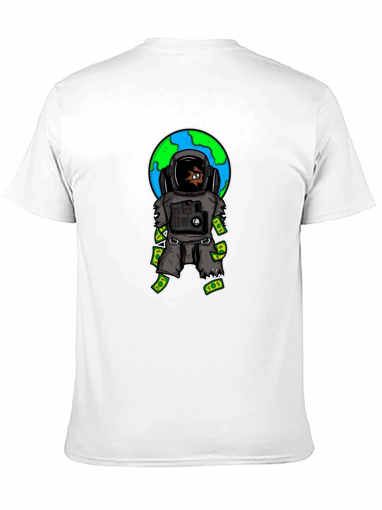Astronaut Money T-Shirt - Space Hustle Tee