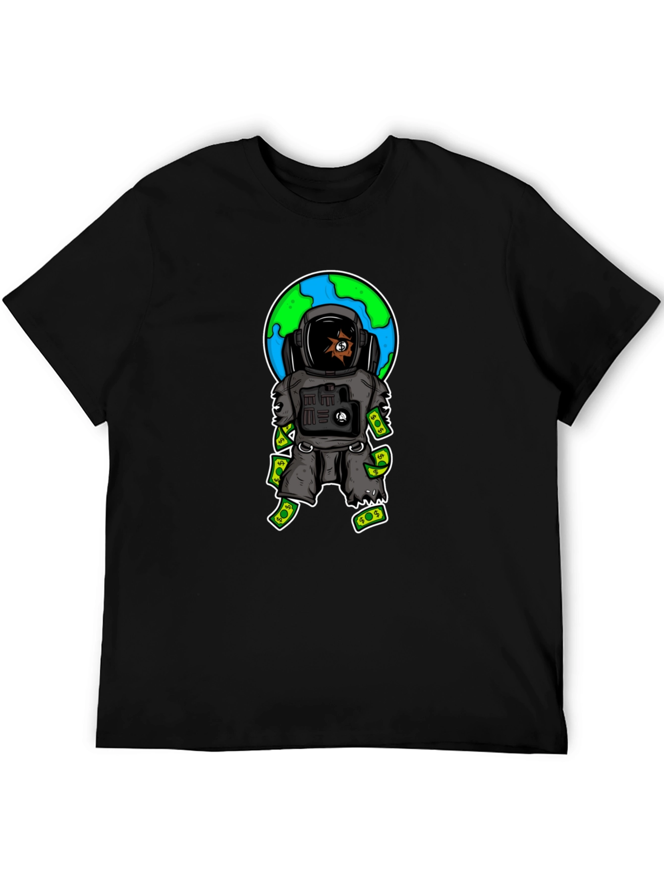 Astronaut Money T-Shirt - Space Hustle Tee