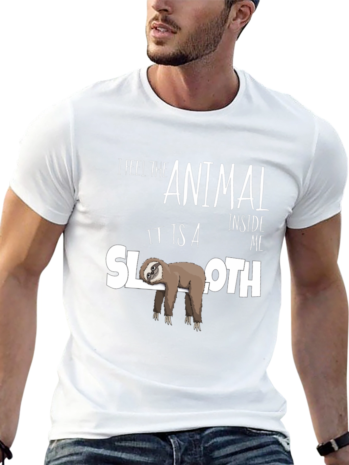 Sloth Inside Me T-Shirt - Funny Animal Tee