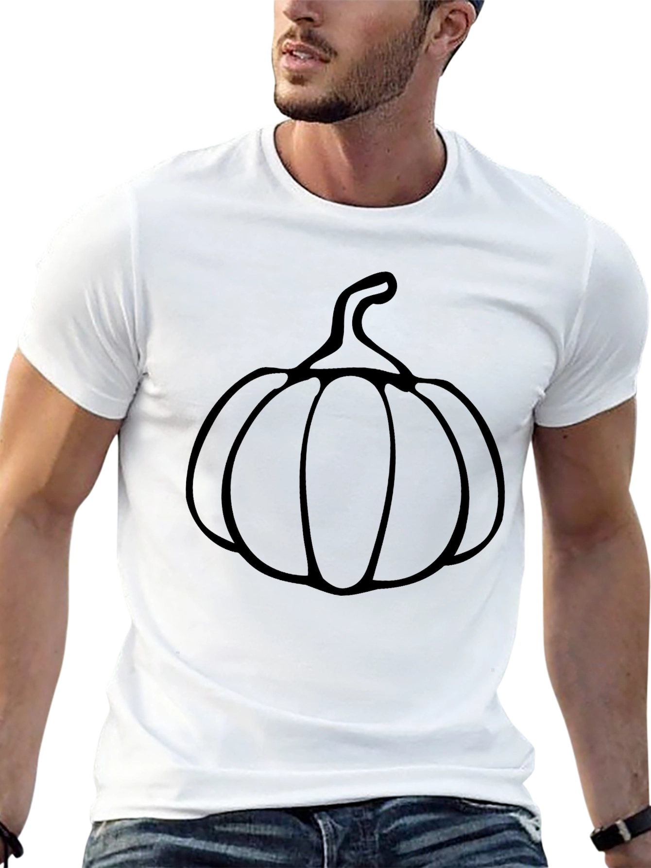 Pumpkin Graphic Tee - Halloween Style
