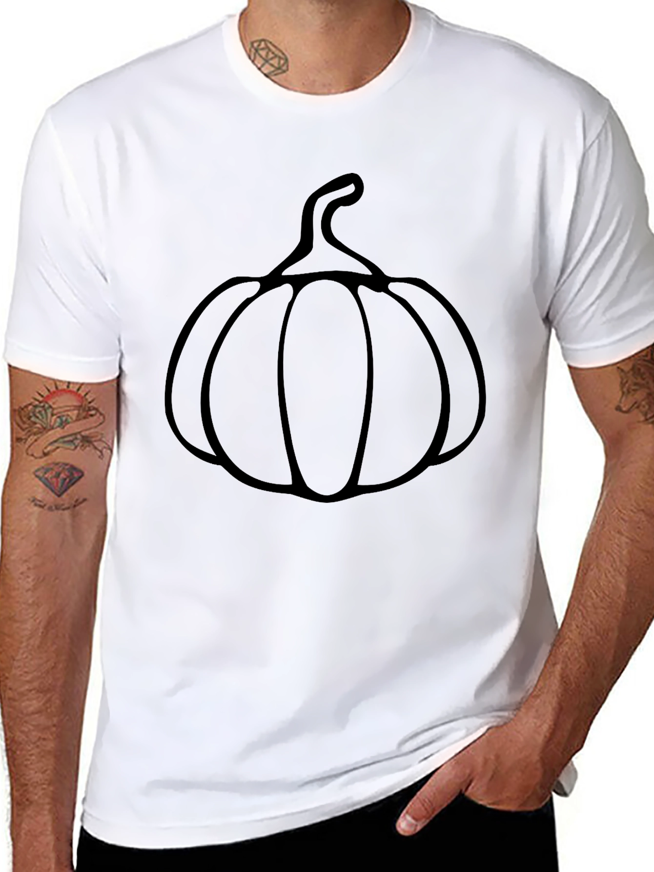 Pumpkin Graphic Tee - Halloween Style