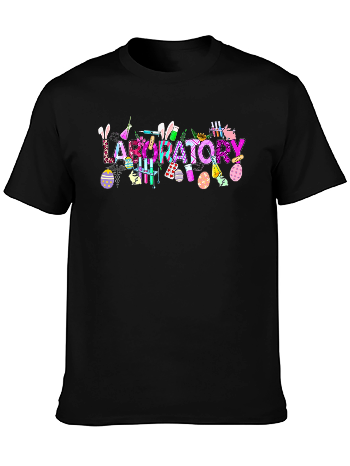 Laboratory Easter Themed Graphic T-Shirt