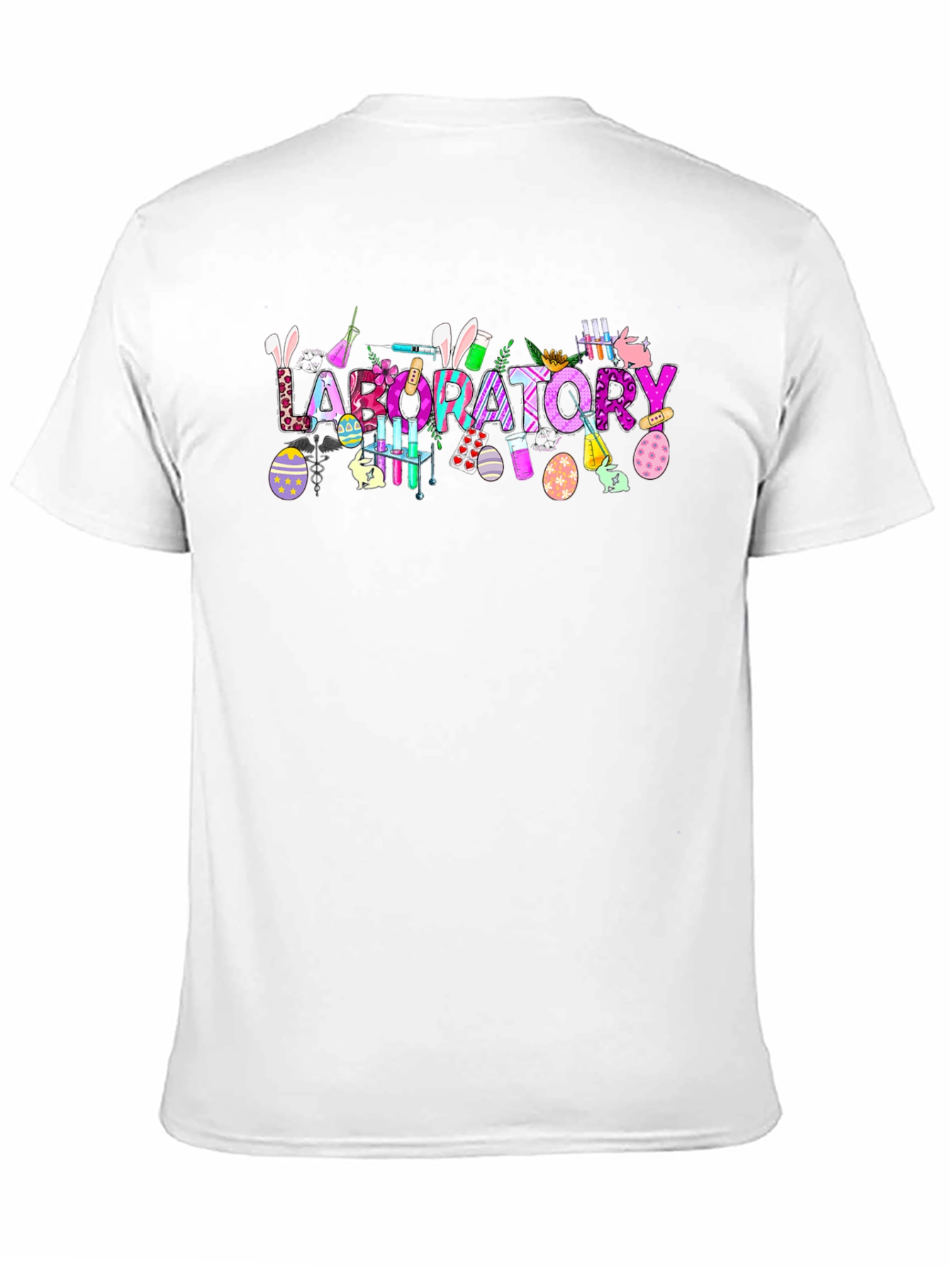 Laboratory Easter Themed Graphic T-Shirt