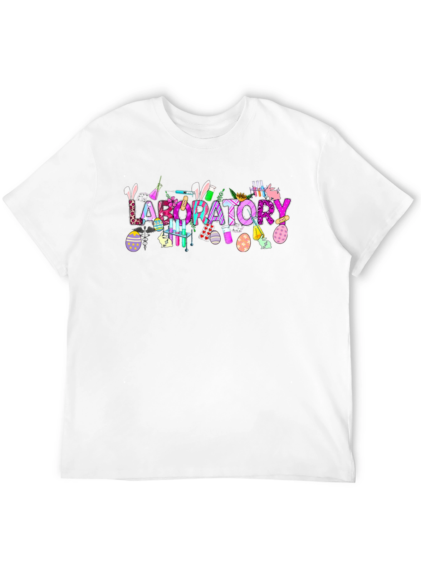 Laboratory Easter Themed Graphic T-Shirt