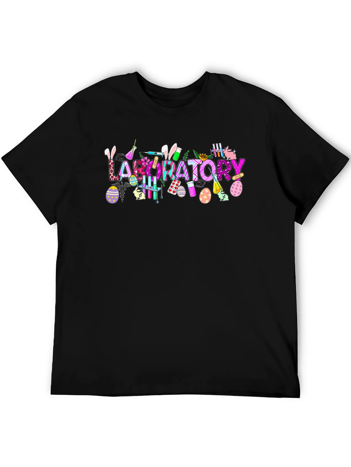 Laboratory Easter Themed Graphic T-Shirt