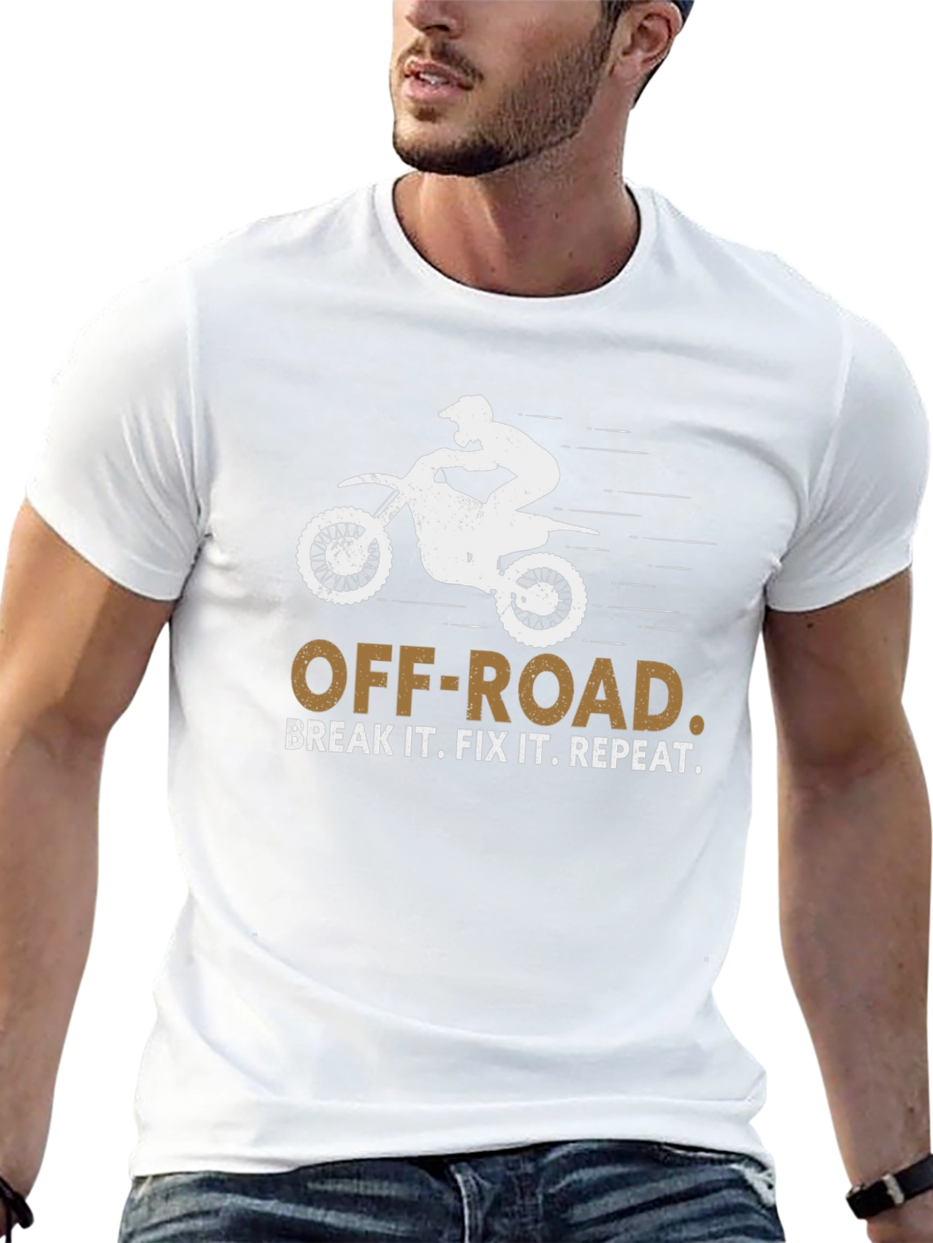 Off-Road Motorcycle T-Shirt - Break It Fix It