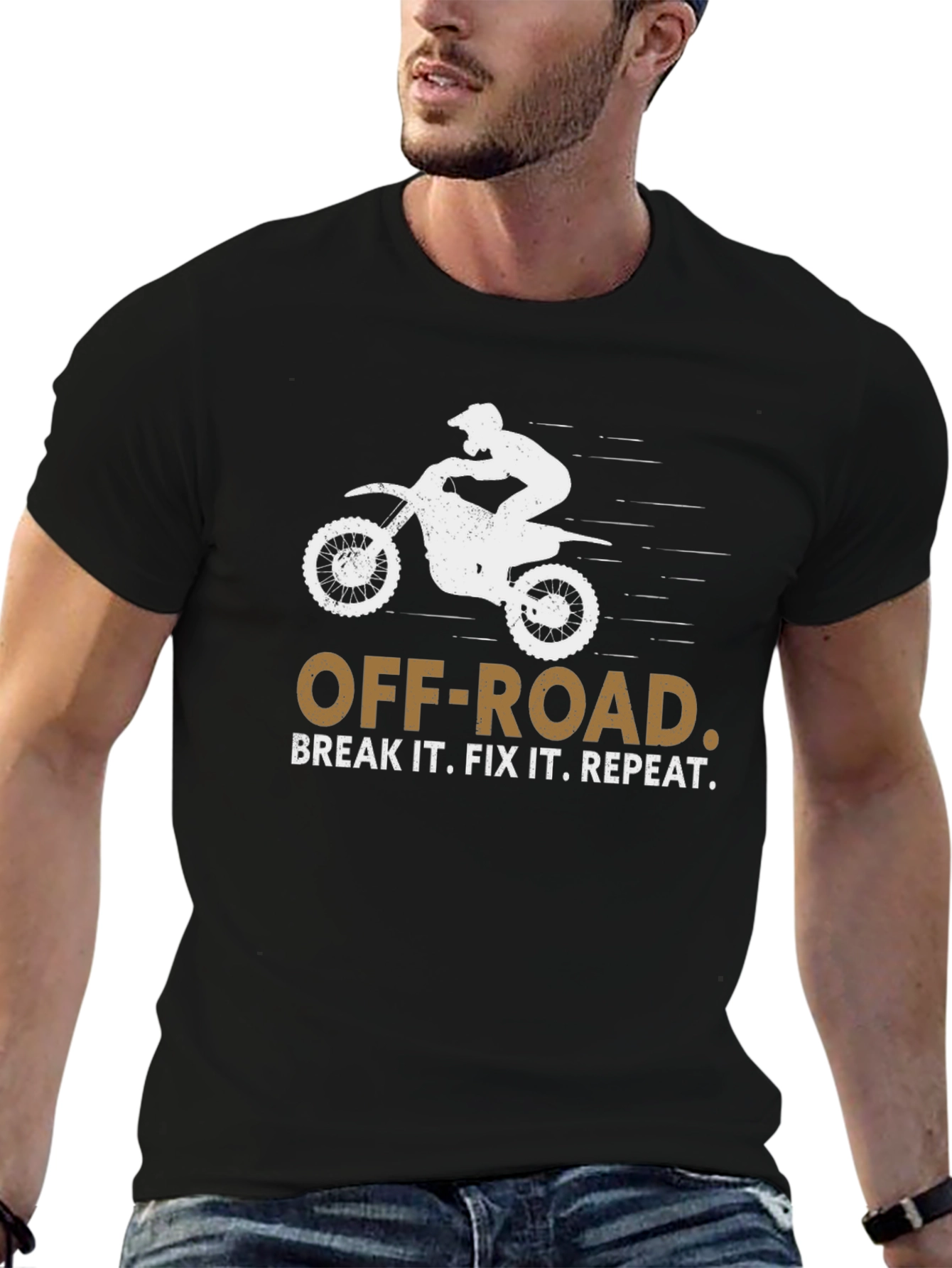 Off-Road Motorcycle T-Shirt - Break It Fix It