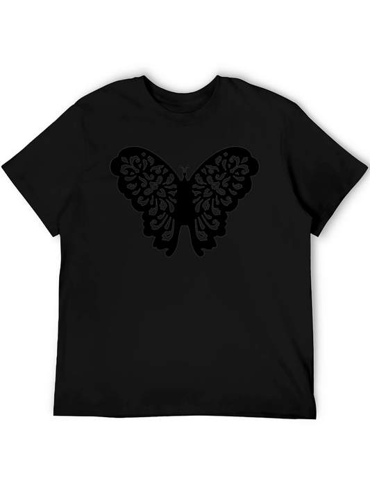 Butterfly Graphic Black T-Shirt