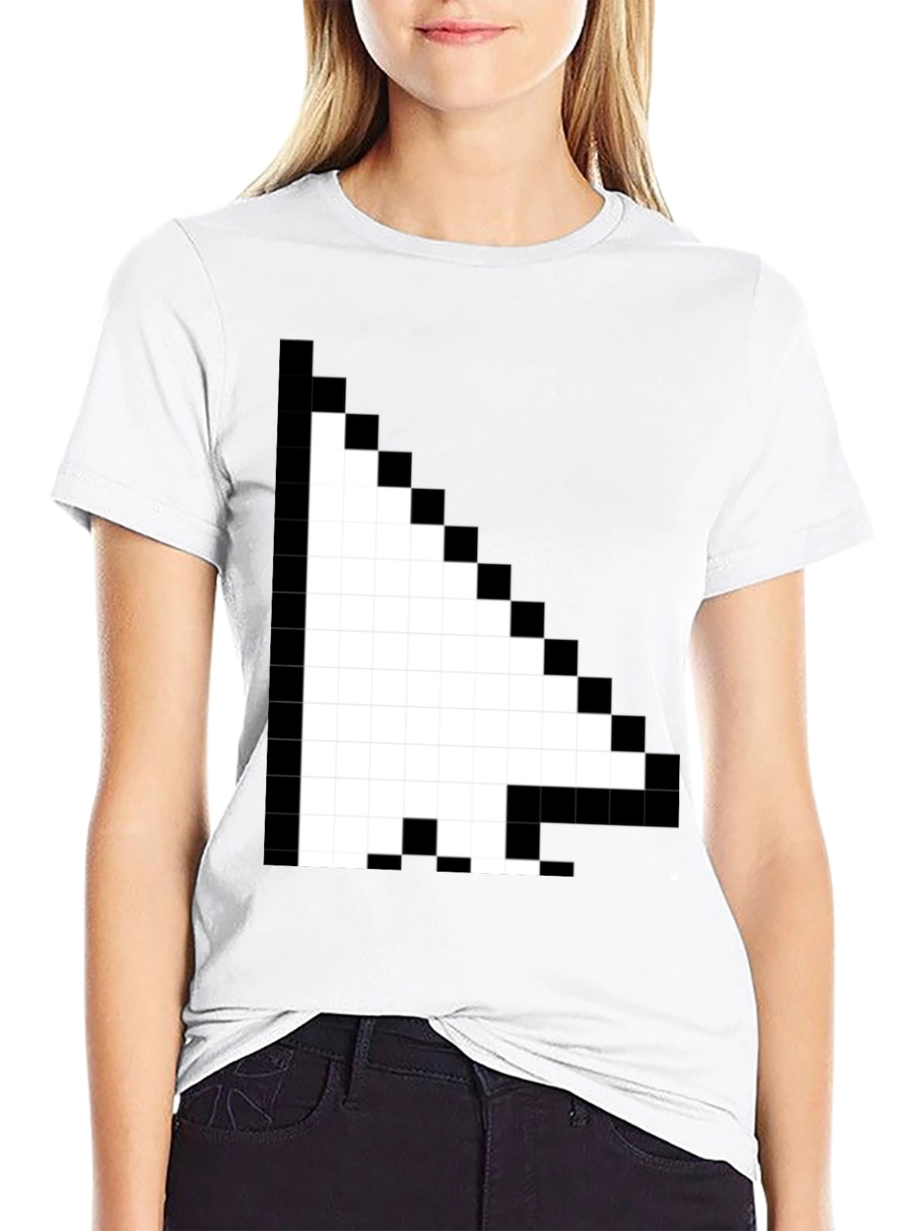 Pixel Arrow Black T-Shirt