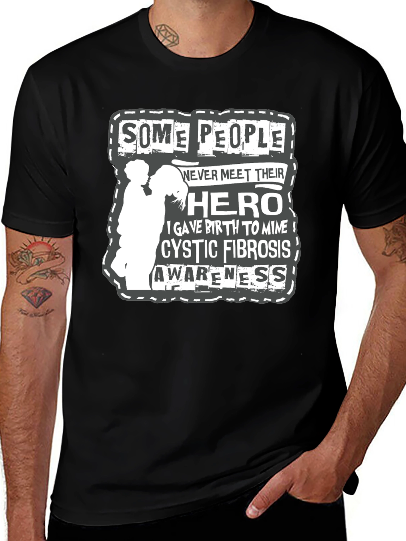 Cystic Fibrosis Awareness Hero T-Shirt