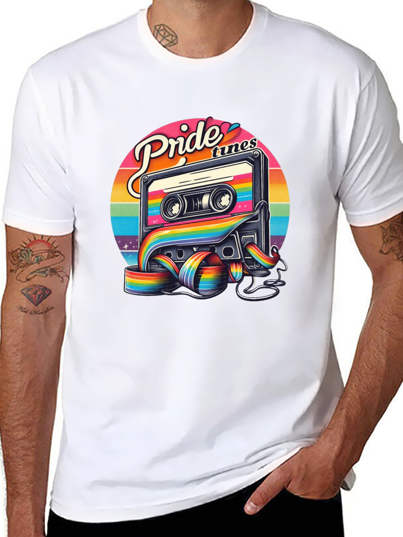 Pride Tunes Cassette Graphic Tee