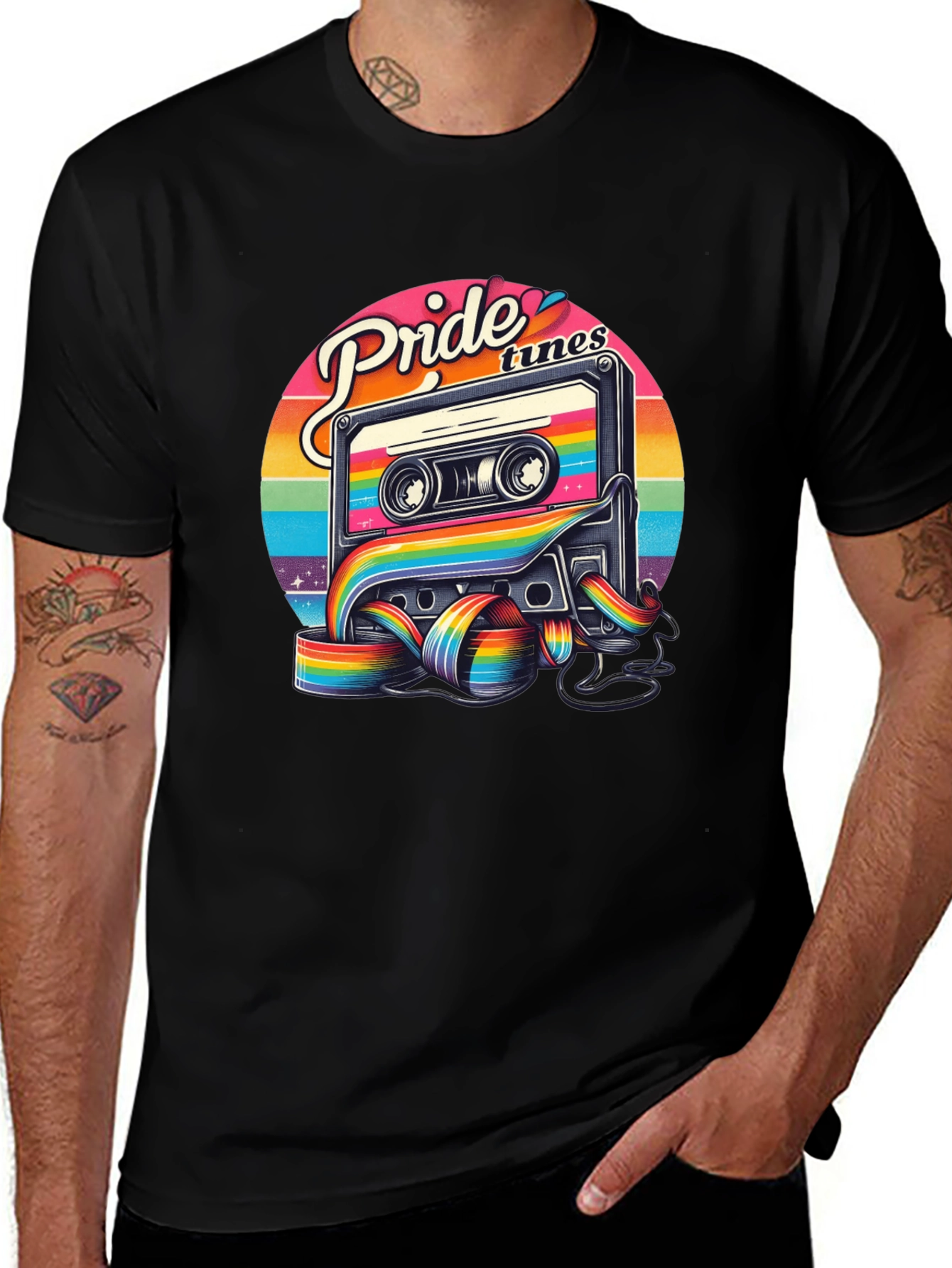 Pride Tunes Cassette Graphic Tee