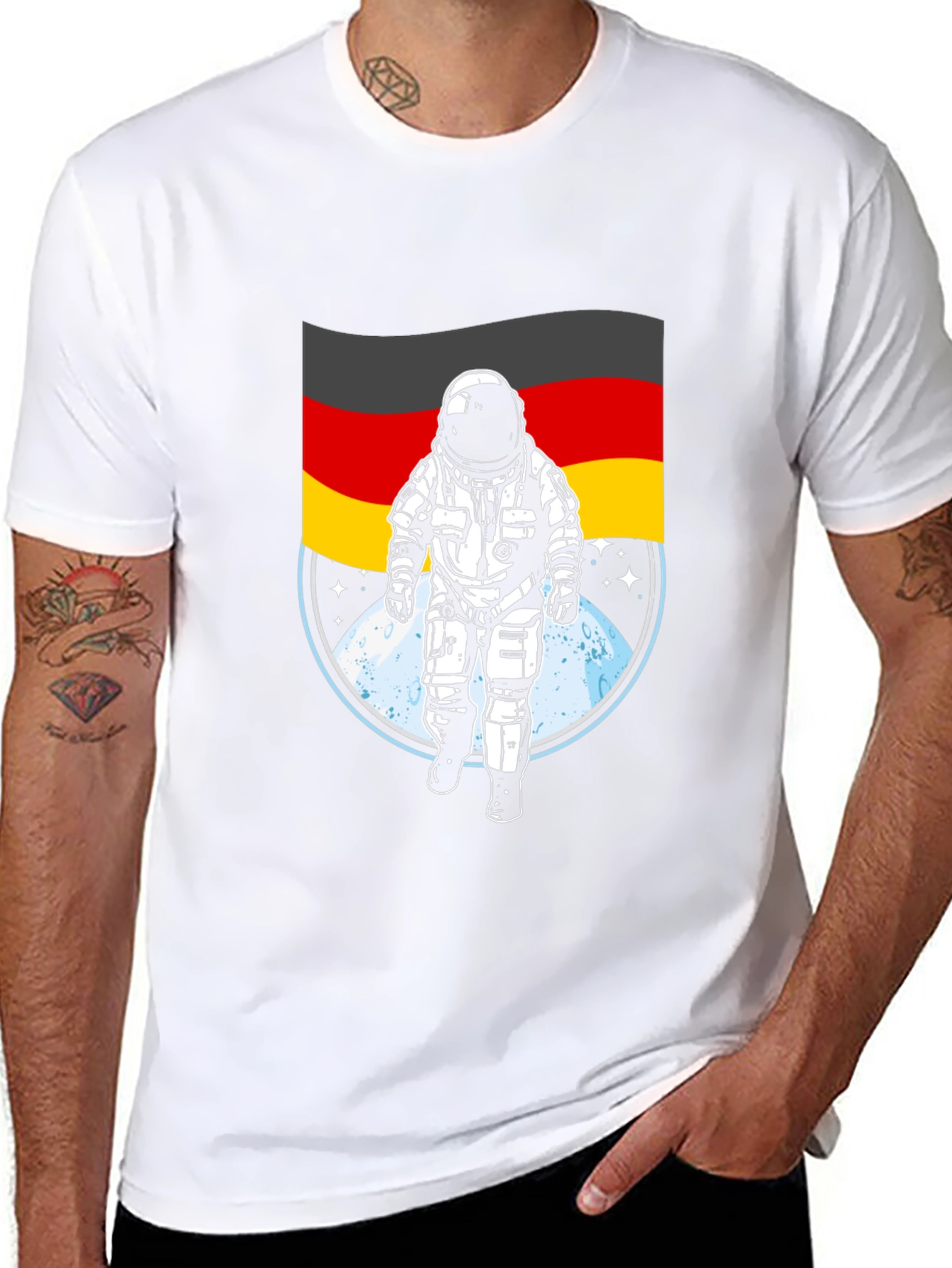 German Astronaut T-Shirt - Space Travel Souvenir