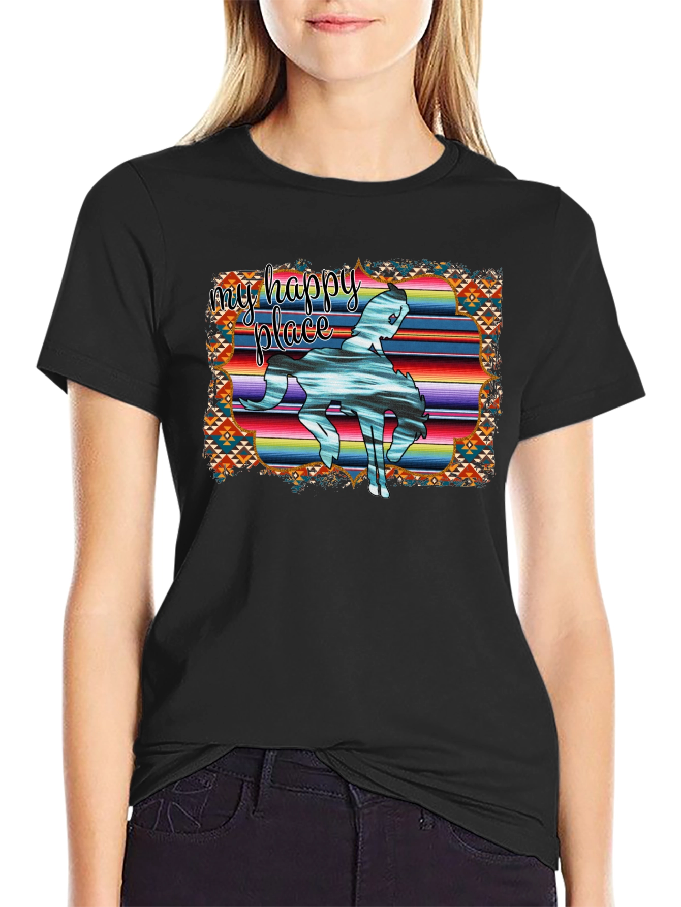 My Happy Place Western Graphic Tee