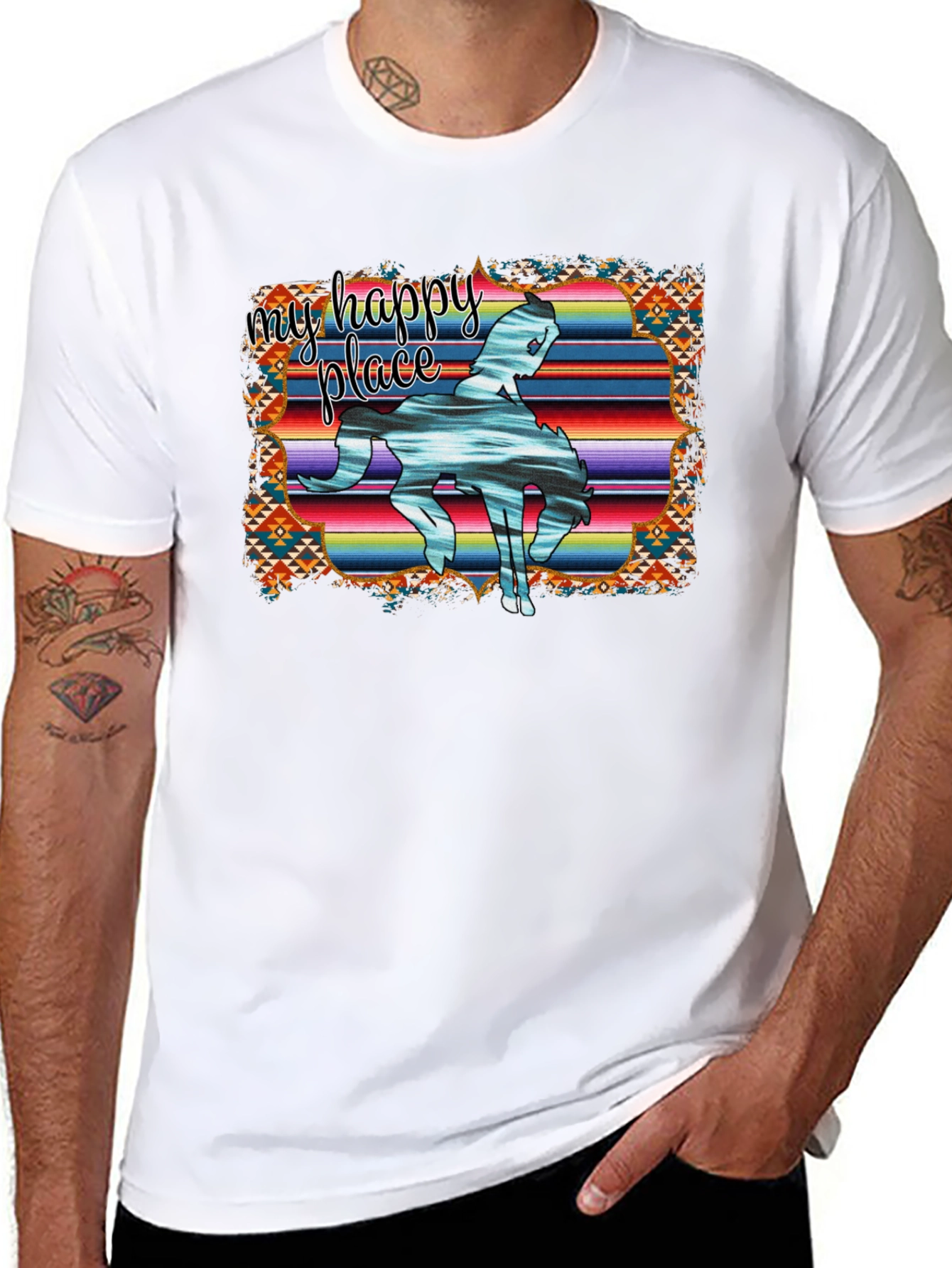 My Happy Place Western Graphic Tee