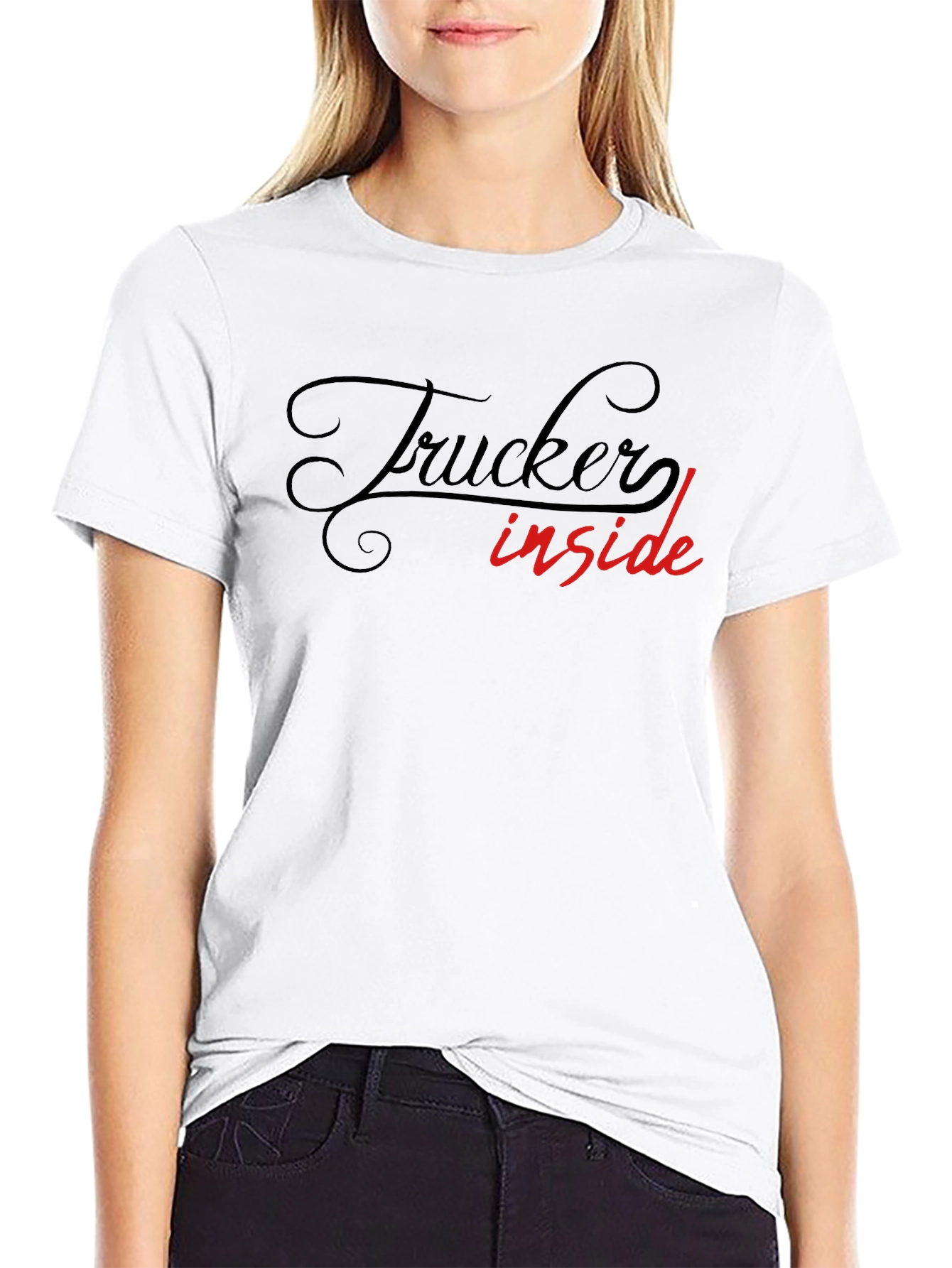 Trucker Inside Graphic T-Shirt - Bold Statement Tee