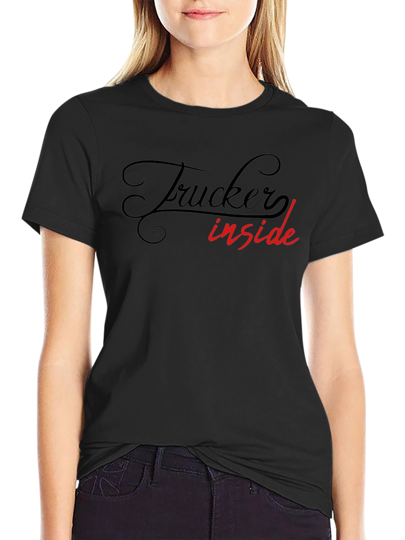 Trucker Inside Graphic T-Shirt - Bold Statement Tee