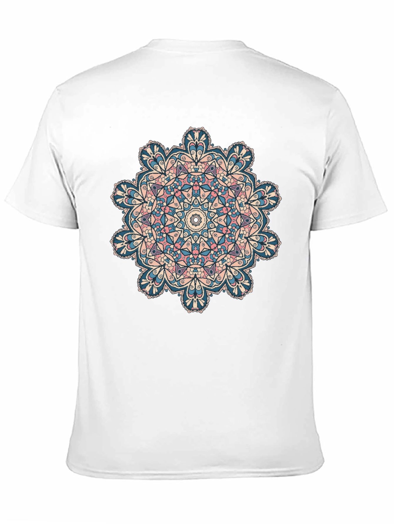 Mandala Print Crew Neck T-Shirt