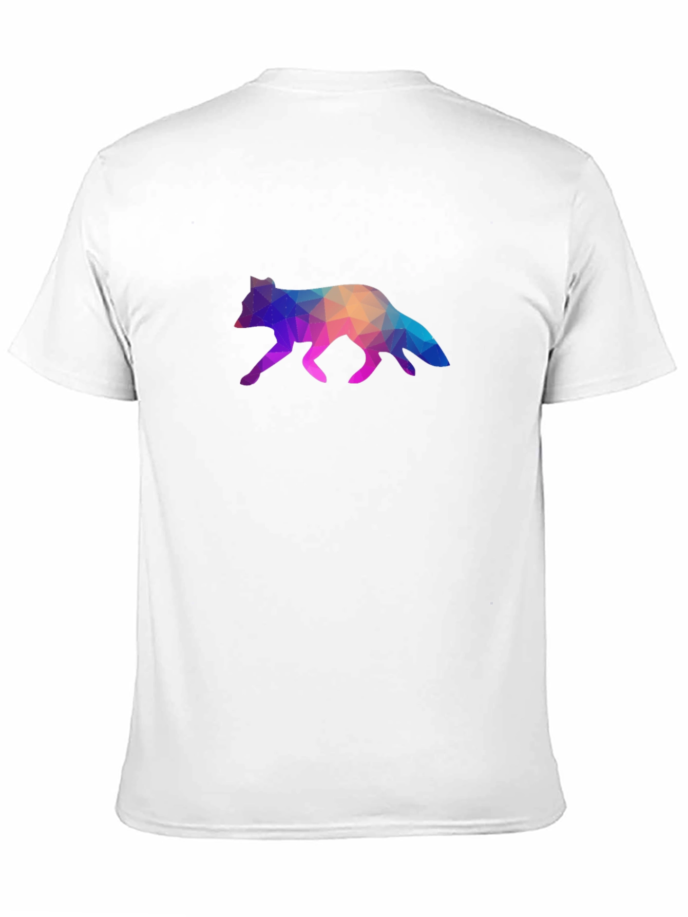 Geometric Fox Graphic Tee - Stylish Black T-Shirt