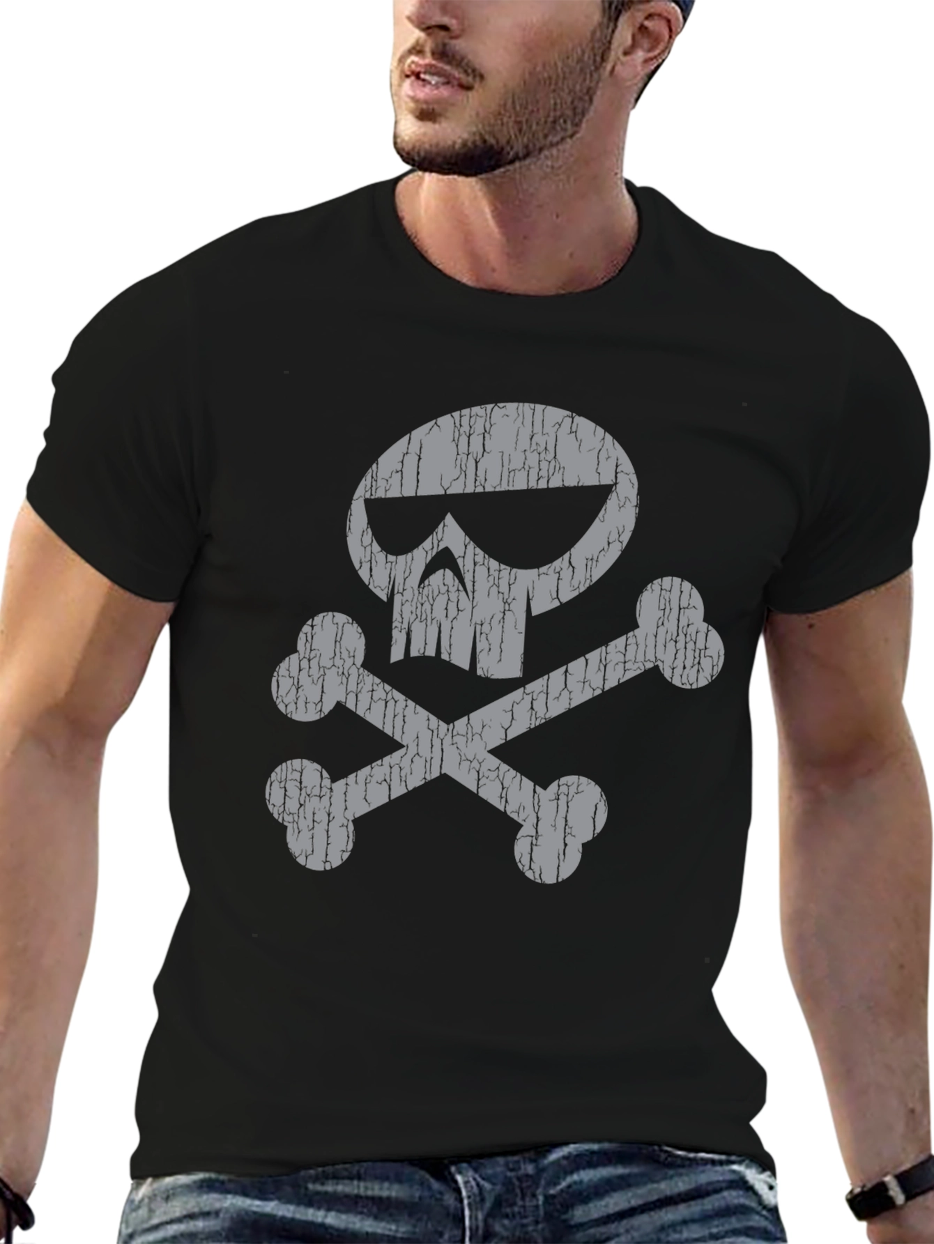 Skull & Crossbones Graphic Tee - Classic Style