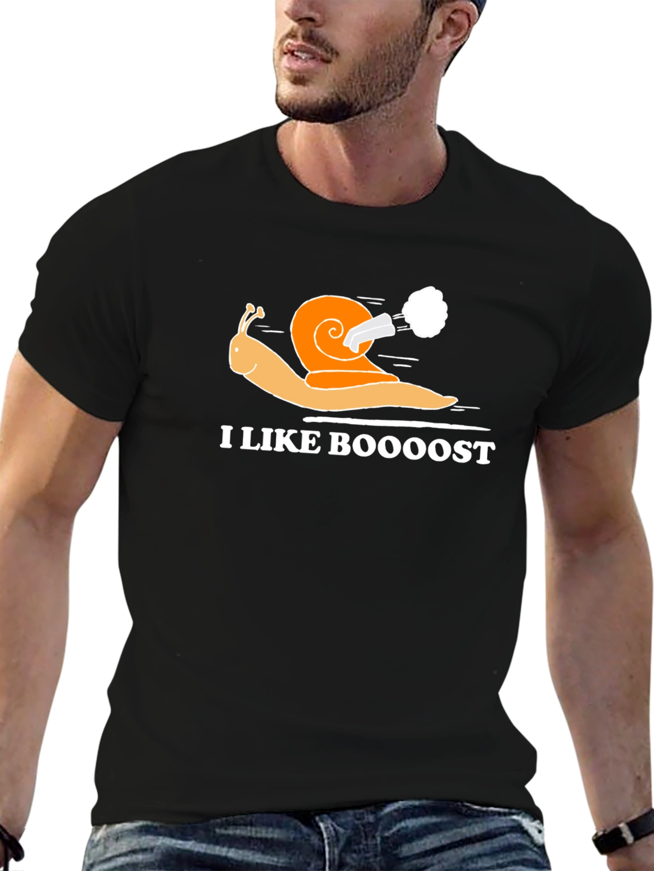 I Like Boooost Funny Snail Turbo T-Shirt