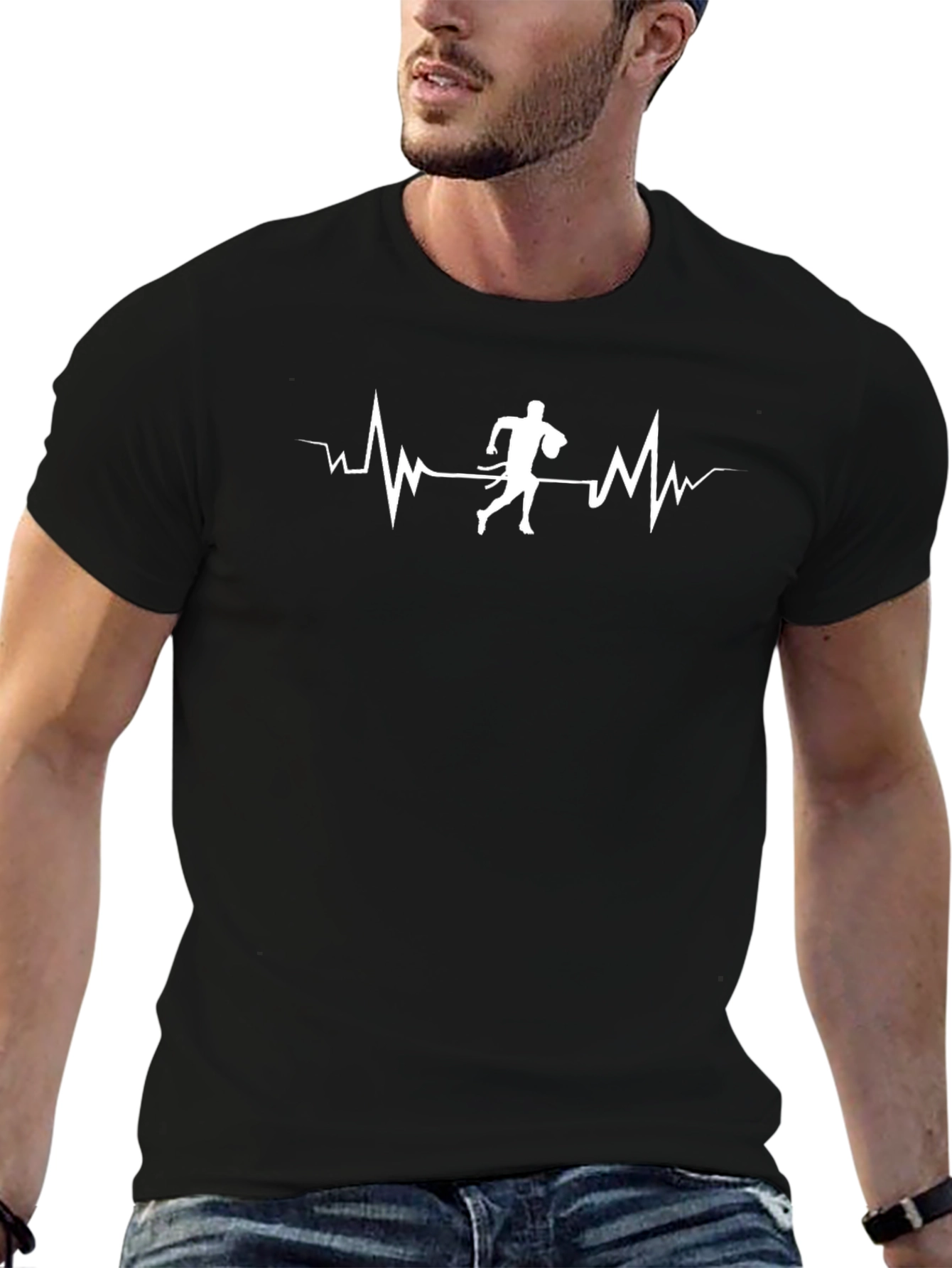 Rugby Heartbeat Graphic Tee