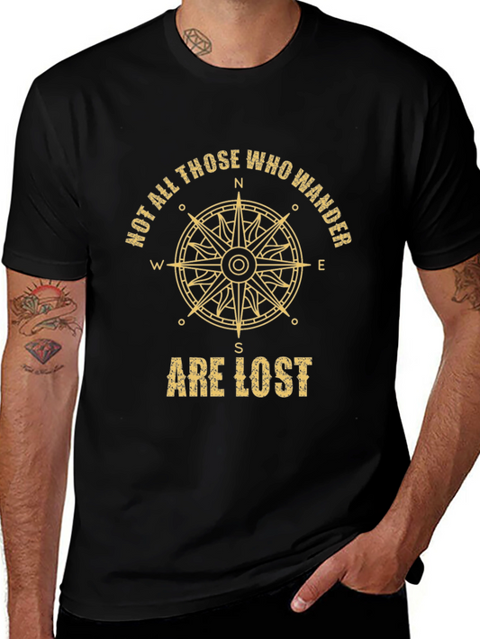 Wanderlust Compass Graphic T-Shirt - Adventure Awaits!